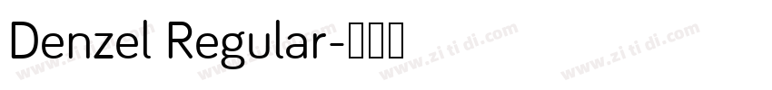Denzel Regular字体转换